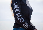 “H” Logo Long Sleeve Tee Unisex- Black