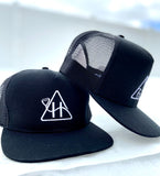 “H” logo Flat Brim Trucker Hat